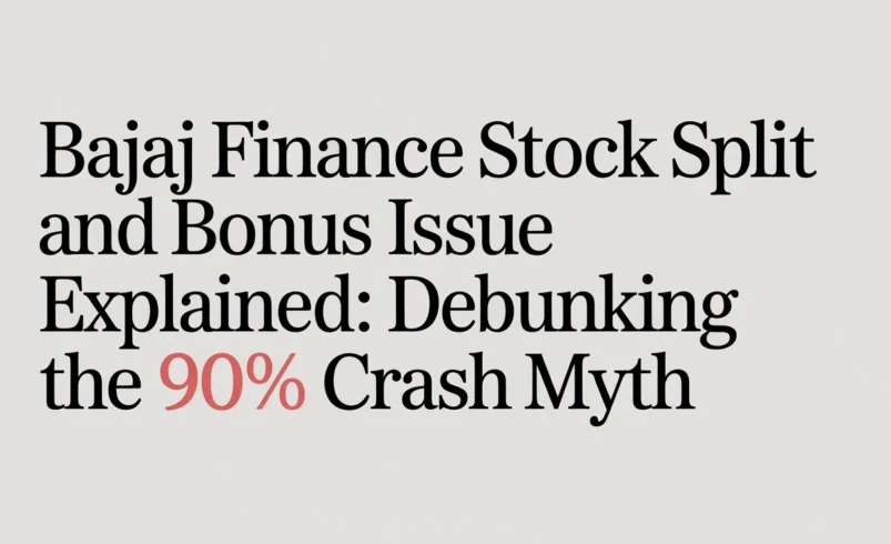 Bajaj Finance Stock Split and Bonus Issue Explained: Debunking the 90% Crash Myth