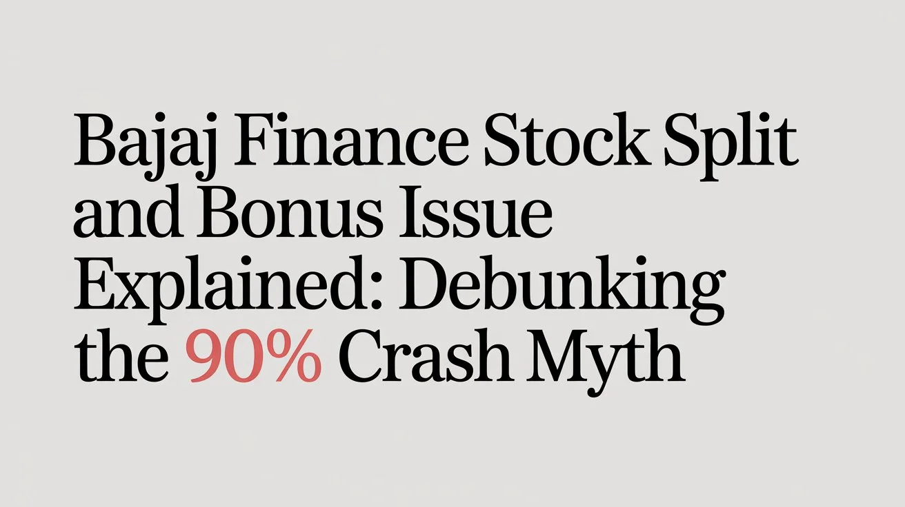 Bajaj Finance Stock Split and Bonus Issue Explained: Debunking the 90% Crash Myth